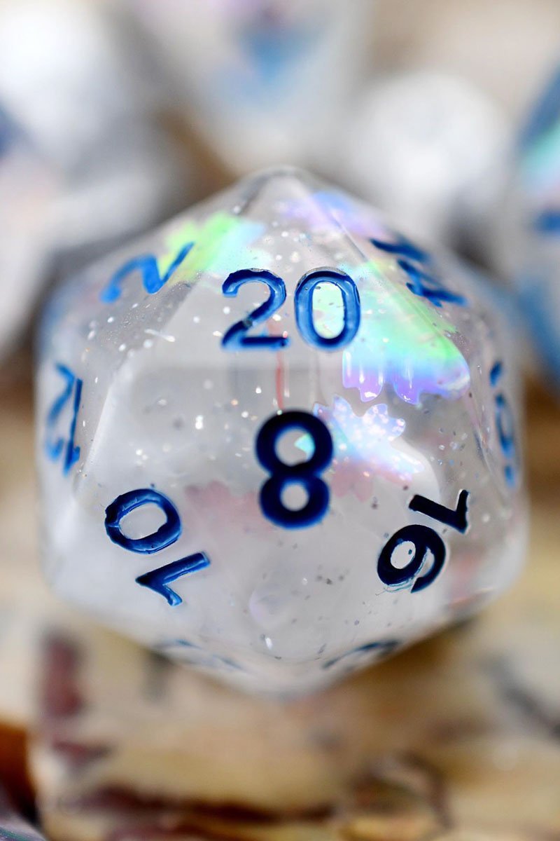 Tranquility - Acrylic Dice Set - GAMETEEUK