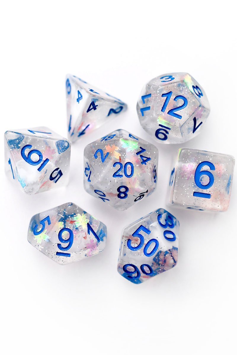 Tranquility - Acrylic Dice Set - GAMETEEUK