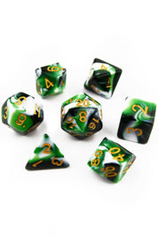 Vortex - Harlequin Acrylic Dice Set - GAMETEEUK