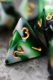 Vortex - Harlequin Acrylic Dice Set - GAMETEEUK