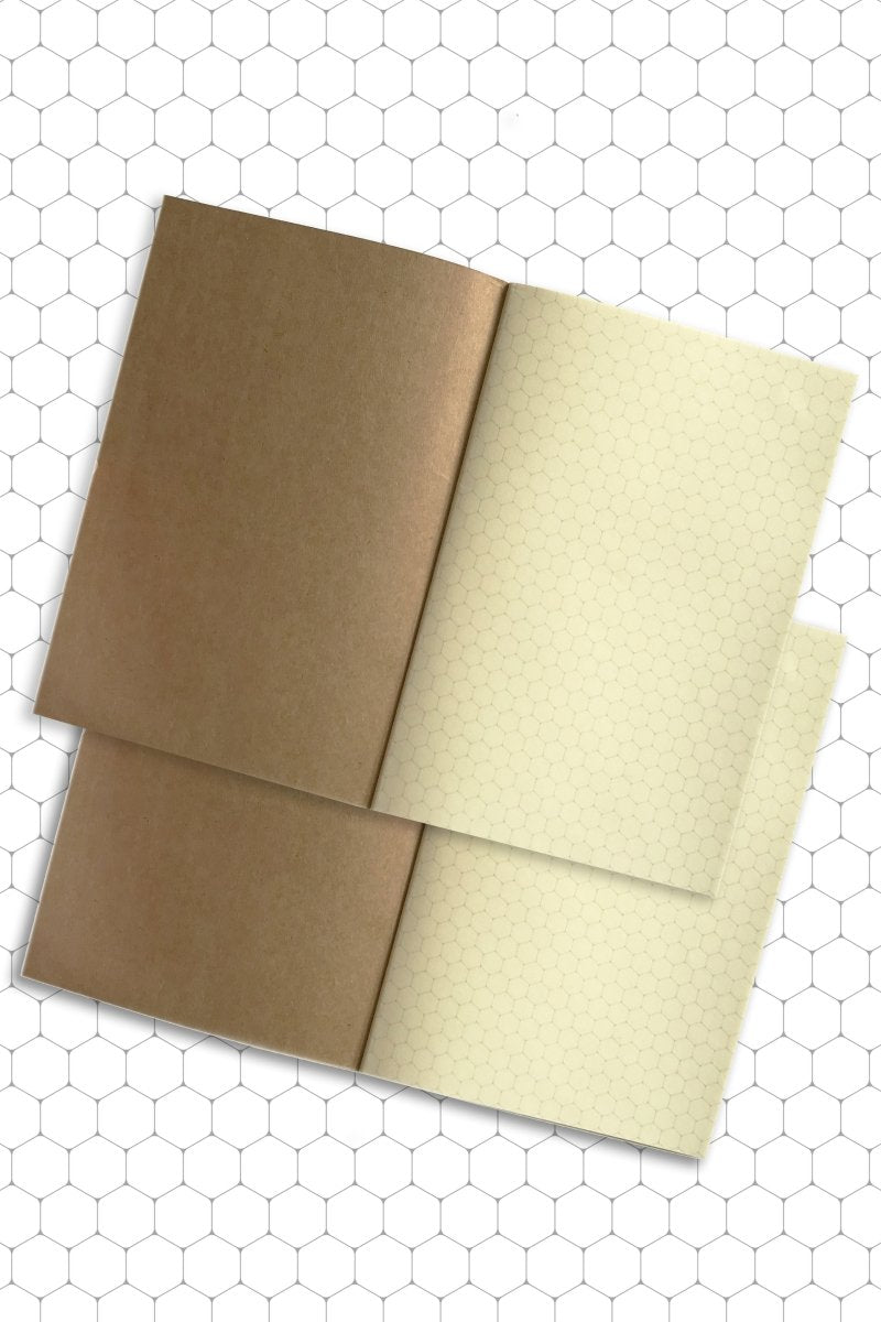 World's Finest Leather Notebook - Hex Grid Refills x 2 - GAMETEEUK