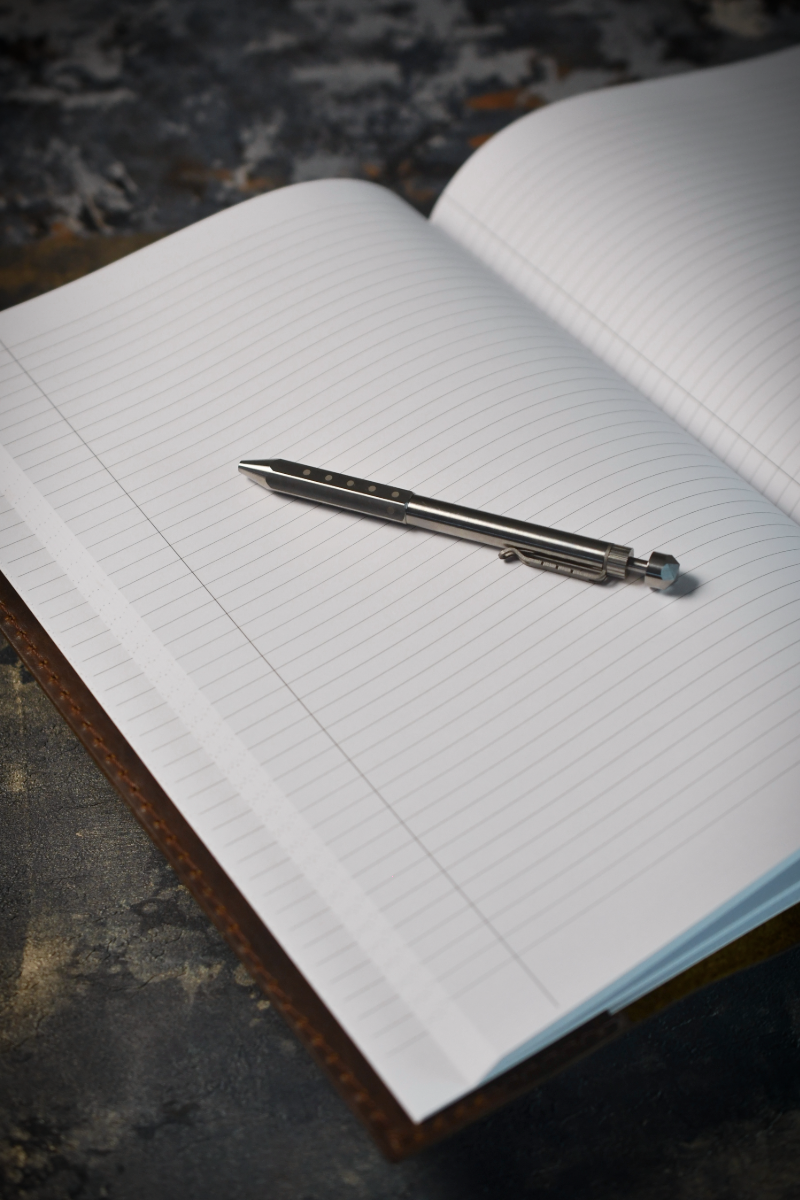 Ashwood A4 Leather Notebook Cover and Notebook - Classic Brown