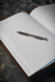 Ashwood A4 Leather Notebook Cover and Notebook - Classic Brown