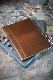 Ashwood A4 Leather Notebook Cover and Notebook - Classic Brown