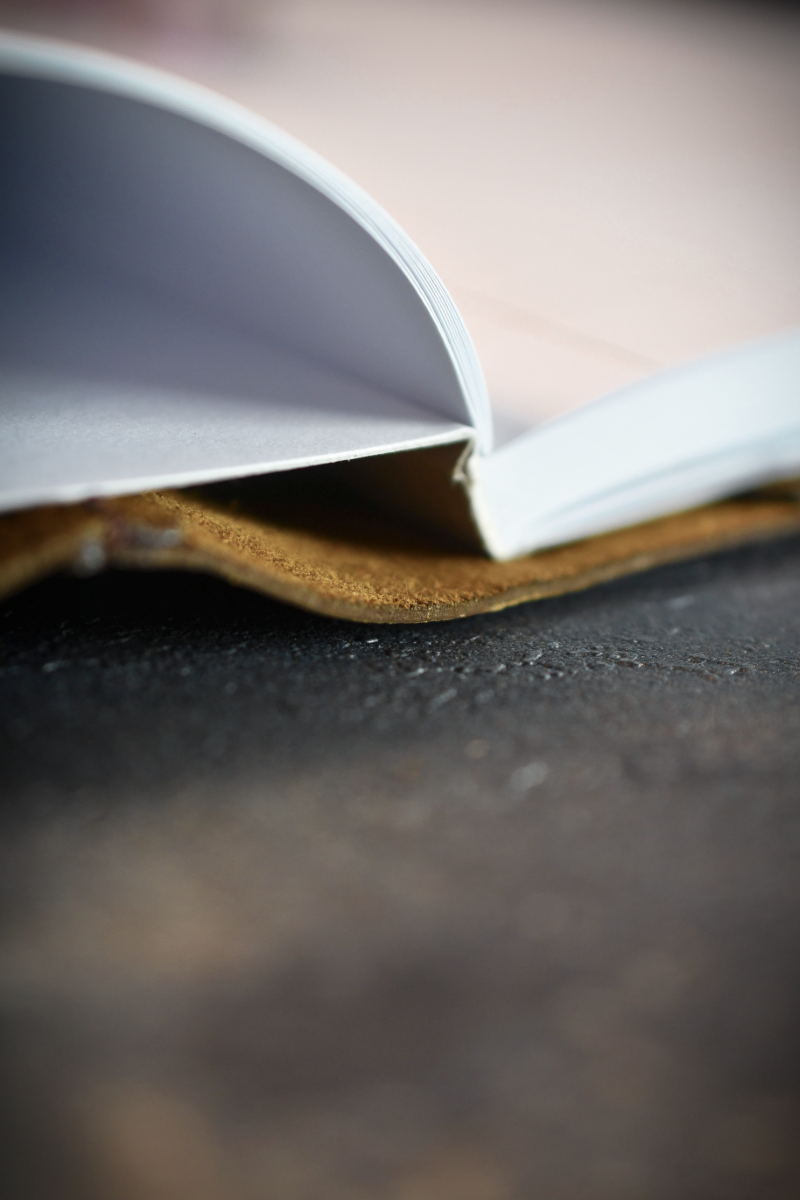 Ashwood A4 Leather Notebook Cover and Notebook - Classic Brown