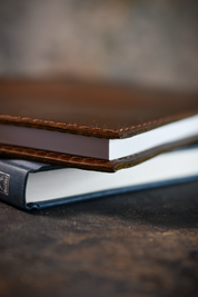 Ashwood A4 Leather Notebook Cover and Notebook - Classic Brown