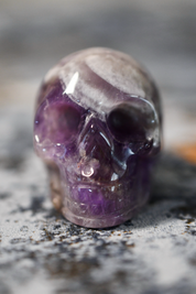 Amethyst Gemstone Skull
