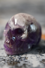 Amethyst Gemstone Skull
