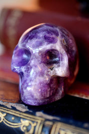 Amethyst Gemstone Skull