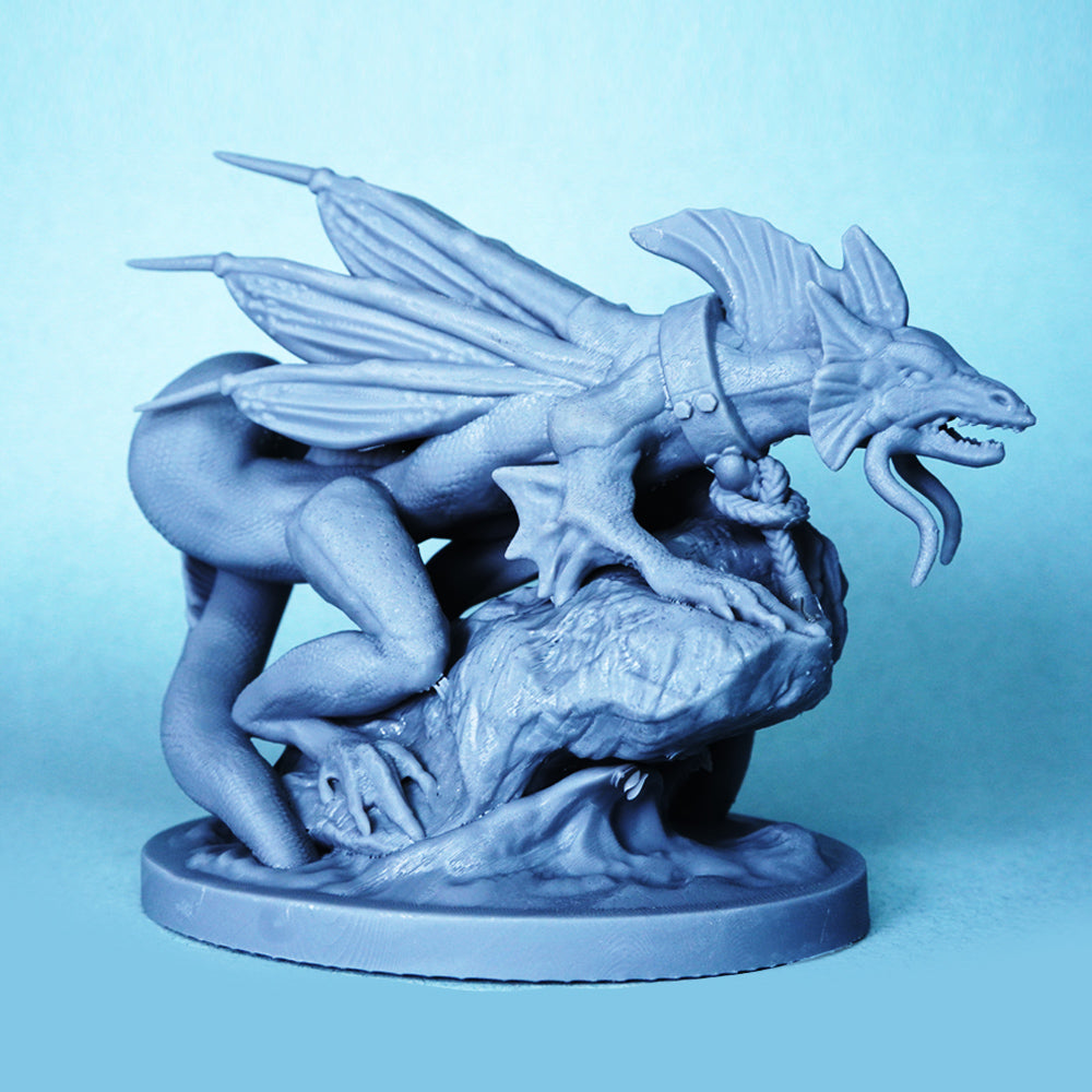 Tadpole the Water Dragon - 32mm Scale Digital Miniature