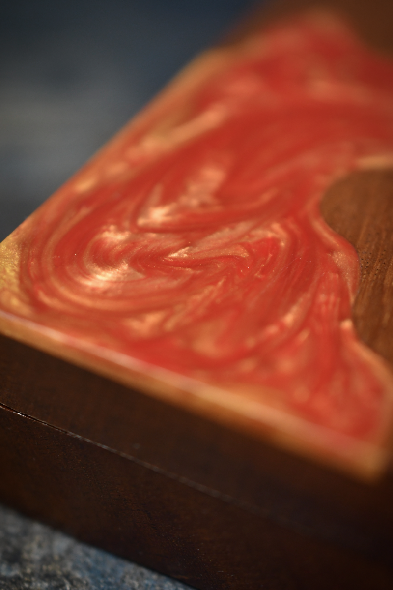 Arcane Master - Black Walnut Resin Dice and Accessory Box