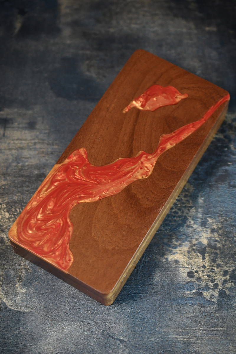 Arcane Master - Black Walnut Resin Dice and Accessory Box