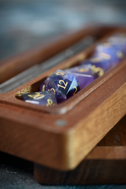Gelatinous - Black Walnut Resin Dice and Accessory Box