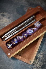 Arcane Master - Black Walnut Resin Dice and Accessory Box
