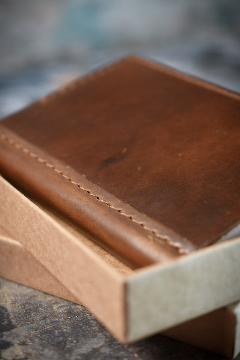 Ashwood A6 Leather Notebook Cover and Notebook - Classic Brown