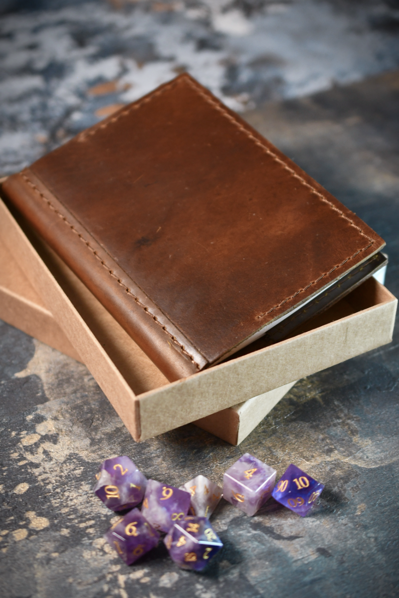 Ashwood A6 Leather Notebook Cover and Notebook - Classic Brown