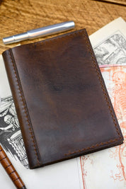 Ashwood A6 Leather Notebook Cover and Notebook - Classic Brown