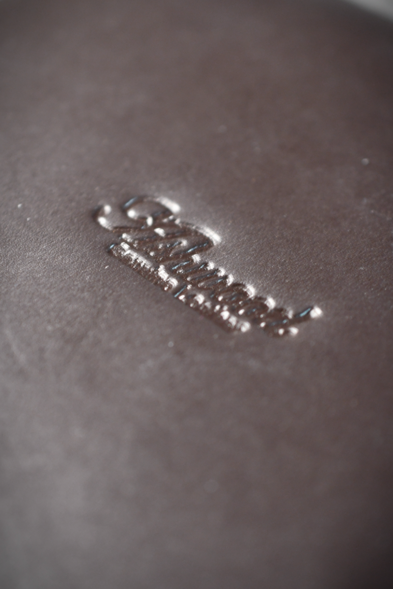 Luxury Ashwood Compact Leather Dice Tray - Classic Brown