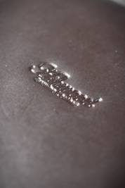 Luxury Ashwood Compact Leather Dice Tray - Classic Brown