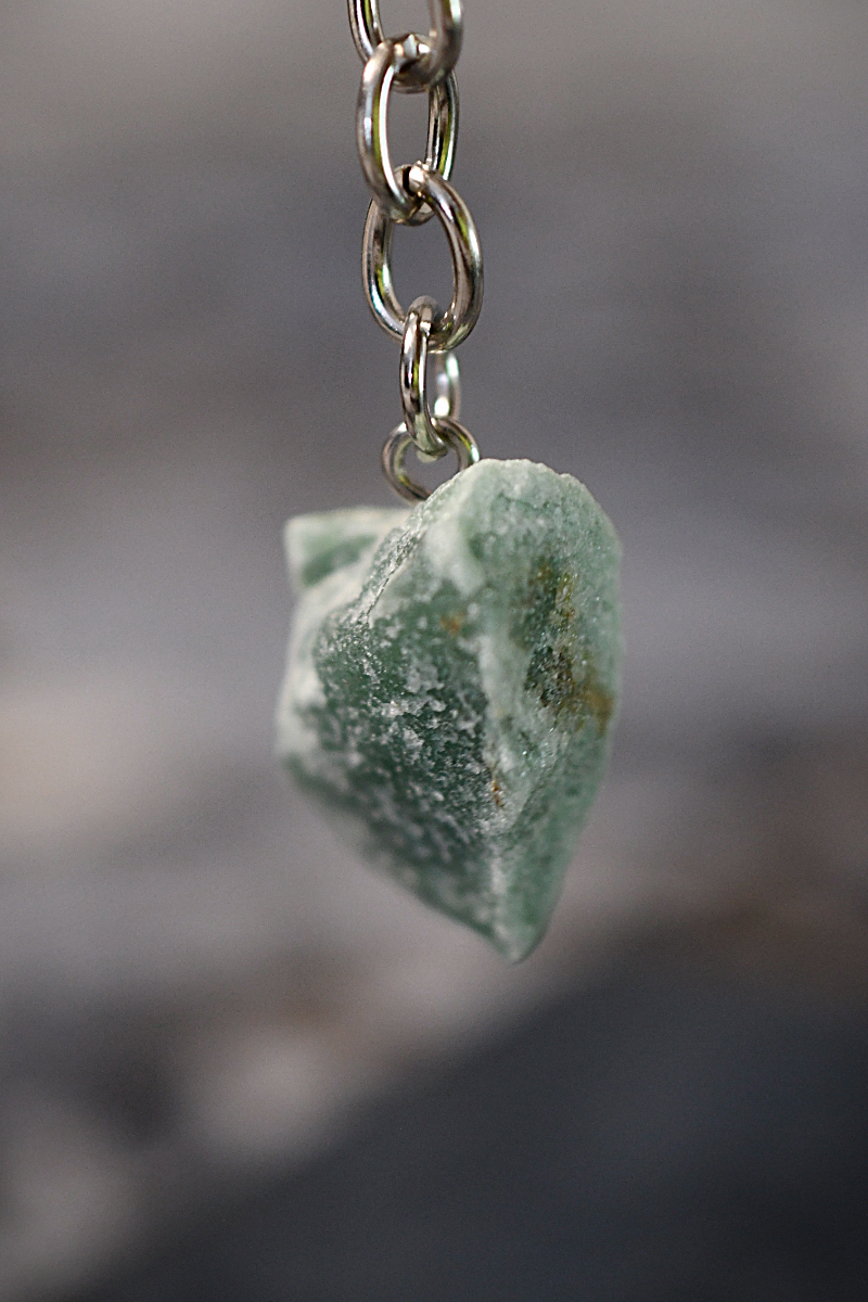 Fluorite Crystal Keyring