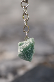 Fluorite Crystal Keyring