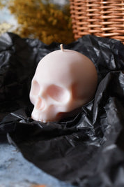 Cherry Bakewell Scented Skull Candle