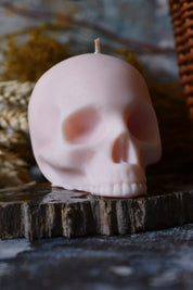 Cherry Bakewell Scented Skull Candle