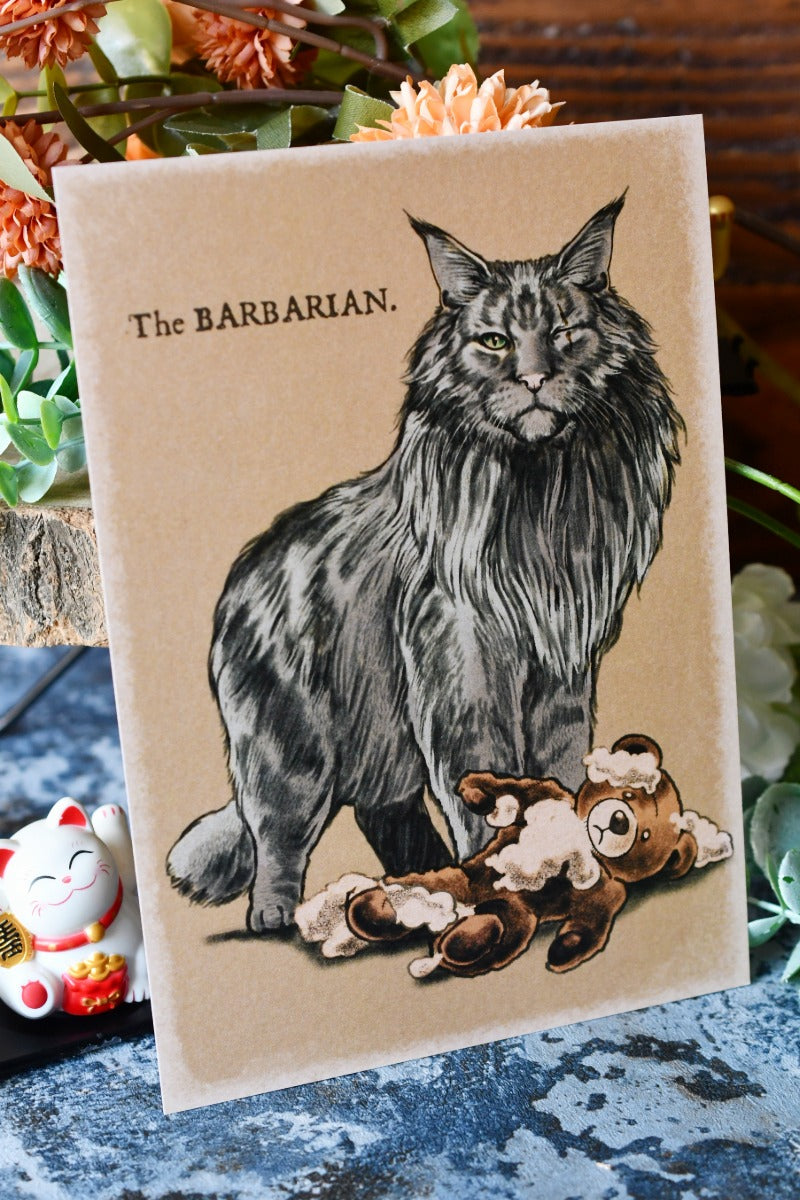The Barbarian Cat - Art Print