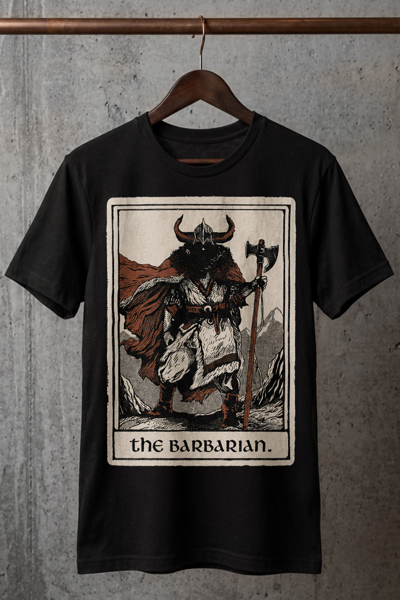 Barbarian Tarot - T - Shirt