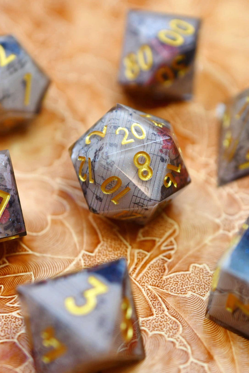 Bard's Harmony - Premium Sharp Edge Dice Set