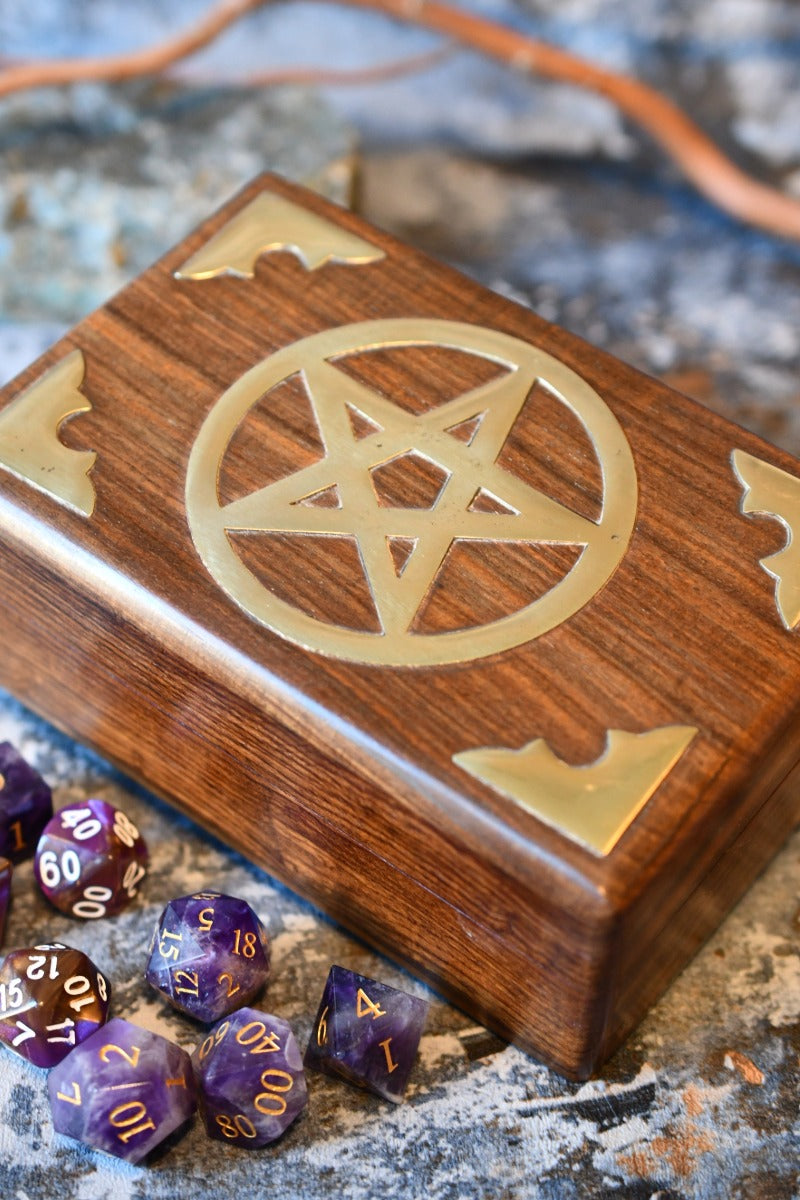 Box of Spells - Handmade Dice and Accessory Box