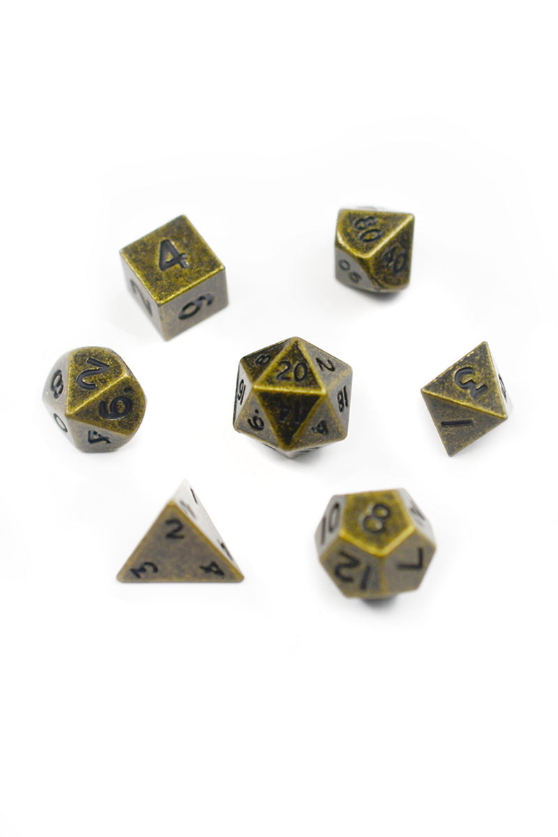 Bronze - Miniature Metal Dice Set
