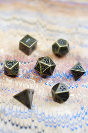 Bronze - Miniature Metal Dice Set