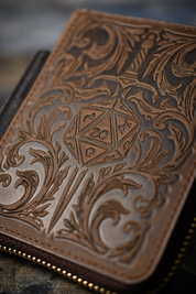 The World's Finest Wallet of Holding - Dagger & Dice Brown
