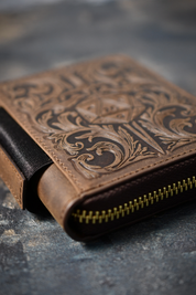 The World's Finest Wallet of Holding - Dagger & Dice Brown