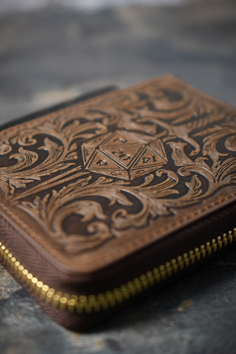 The World's Finest Wallet of Holding - Dagger & Dice Brown