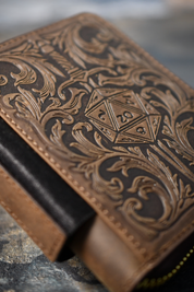The World's Finest Wallet of Holding - Dagger & Dice Brown