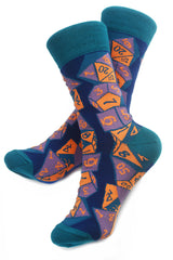 Lucky Socks - Dice Stacks Socks with Matching Dice Set