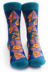 Lucky Socks - Dice Stacks Socks with Matching Dice Set