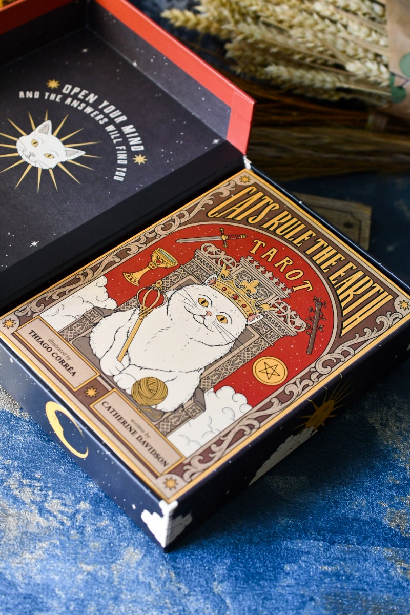 Cats Rule the Earth Tarot and Guidebook - For the Feline Obsessed