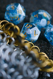 Chainmail Dice Bag with Brass Detail