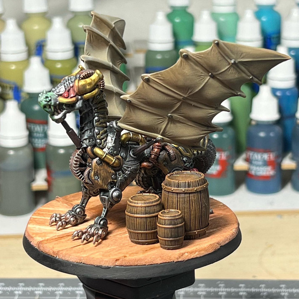 Ladon Clockwork Dragon - 32mm Scale Digital Miniature
