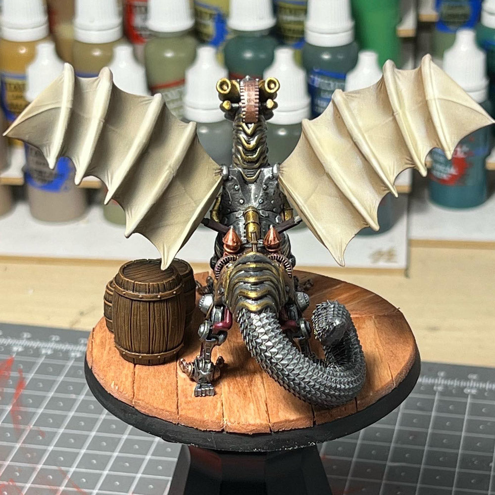 Ladon Clockwork Dragon - 32mm Scale Digital Miniature
