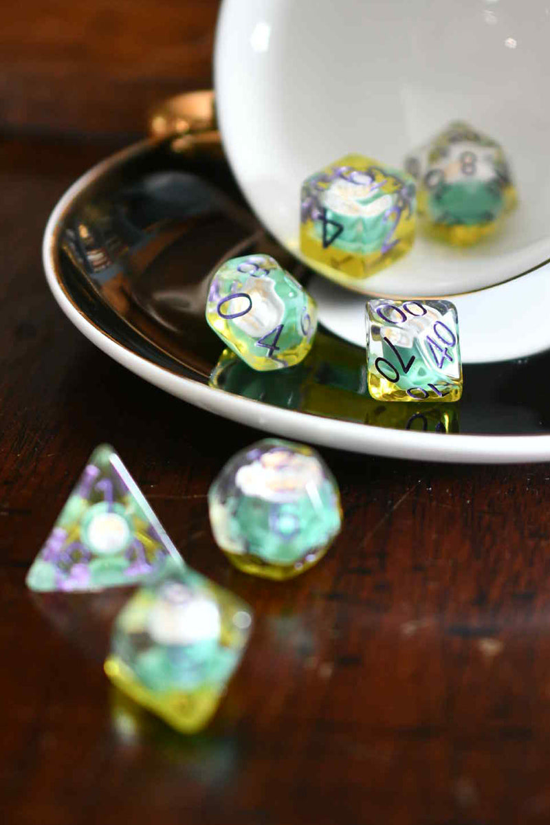 Coffee Time - Acrylic Dice Set