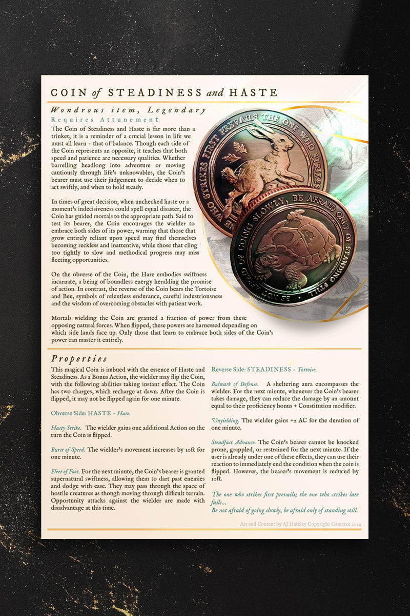 Coin of Steadiness and Haste