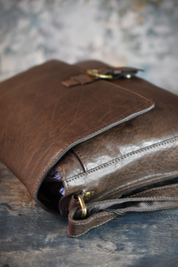 Companion Satchel - Luxury Tan Leather Messenger Bag