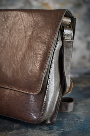 Companion Satchel - Luxury Tan Leather Messenger Bag