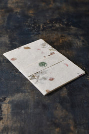 Bourgainviliea and Mugwort - Handmade Lokta Paper Pack A5