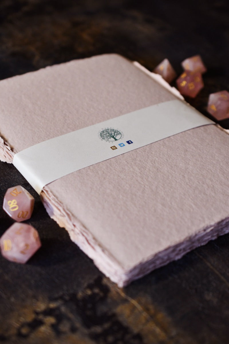 Vintage Pink - Handmade Cotton Rag Paper Pack A5