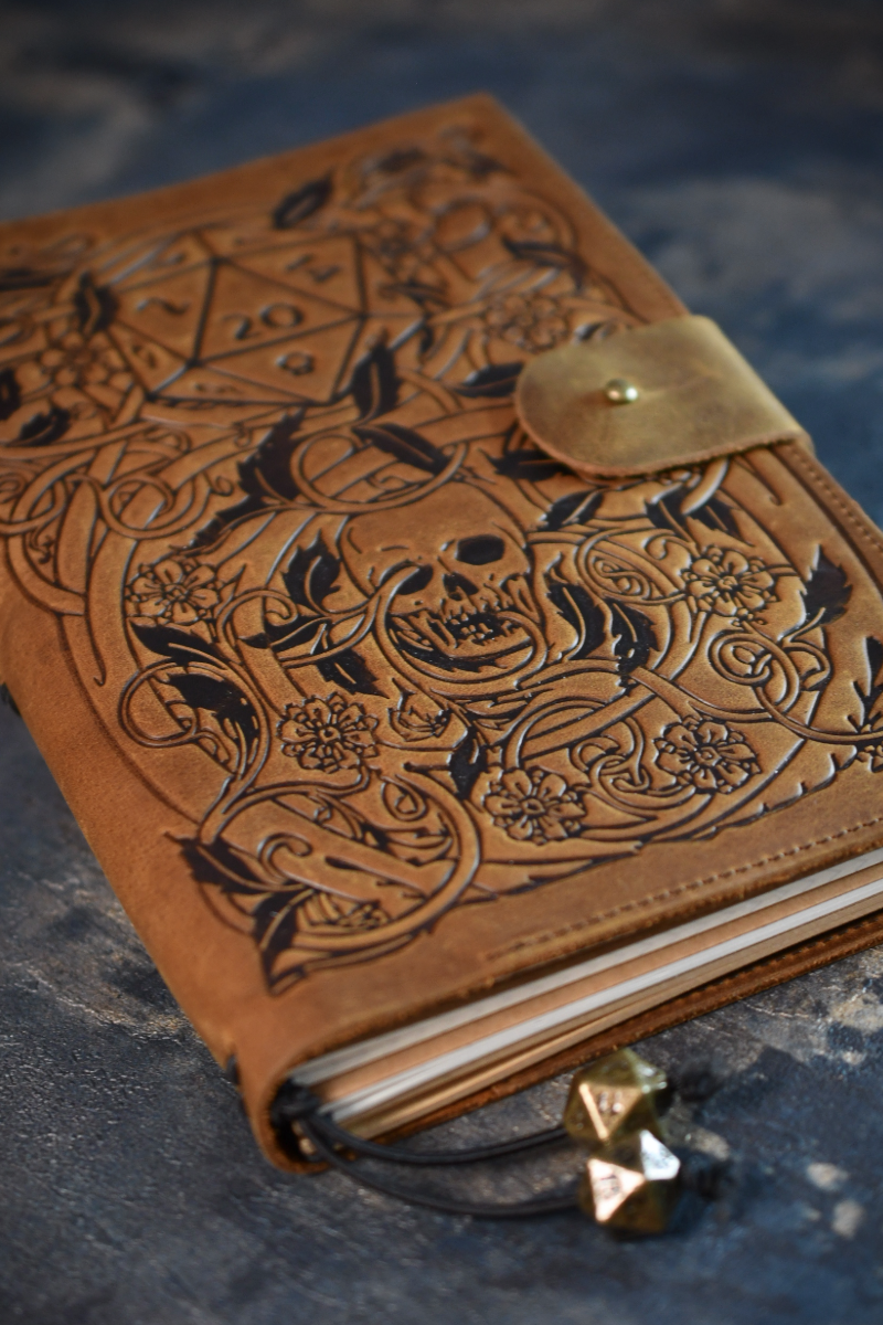 Critical Hit Leather Journal